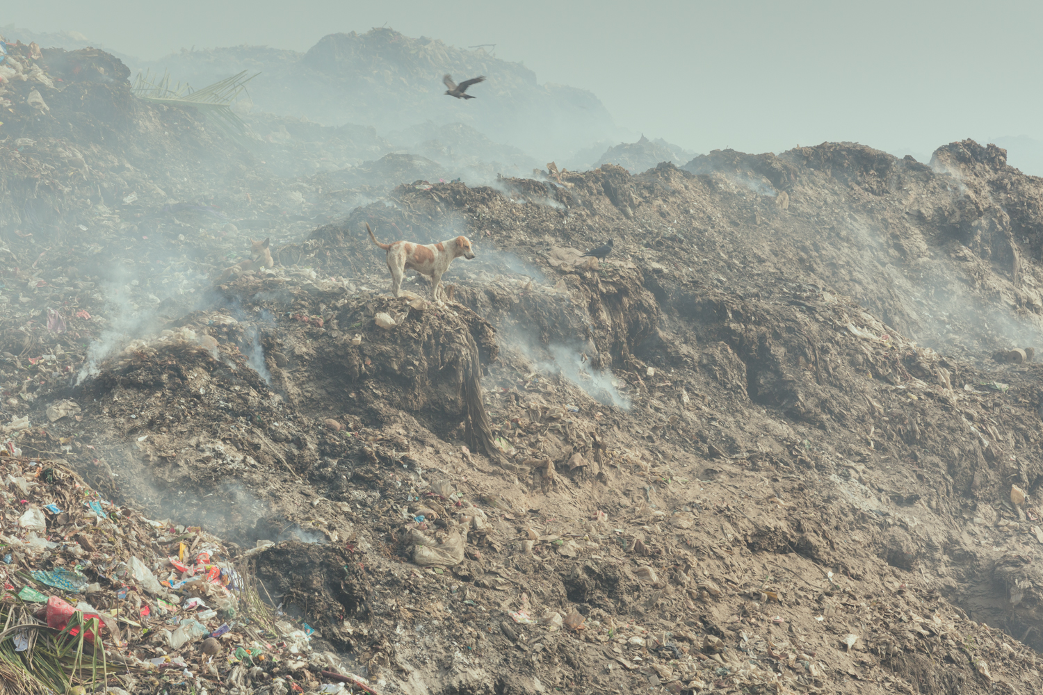 Huge mountains of rubbish in Chittagong, Bangladesh.